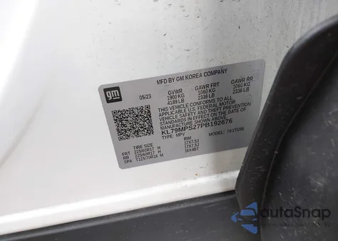 2023 Chevrolet Trailblazer Fwd Lt z USA, uszkodzony, nr VIN KL79MPS27PB192676